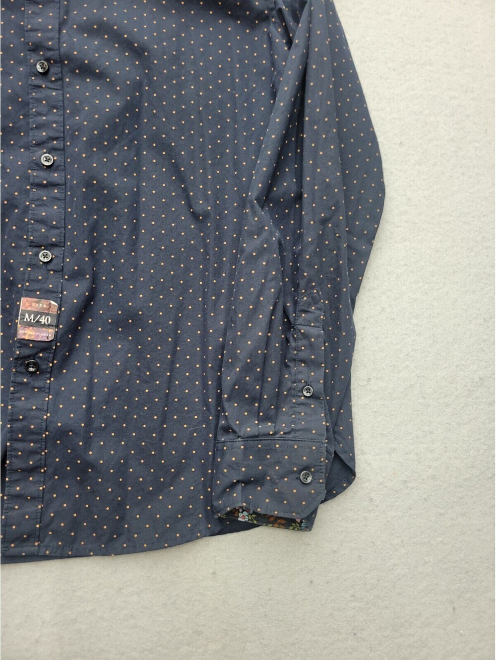 Denim & Flower Men's Button-Up Medium Blue Birdseye Cotton Long Sleeve Ricky